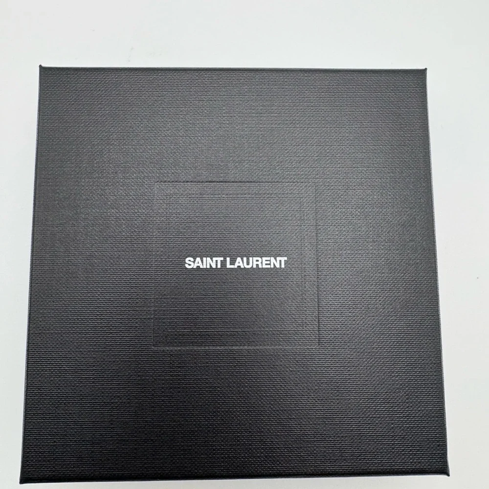 Saint Laurent Black Leather Cord Wrap Bracelet - Picture 3 of 6